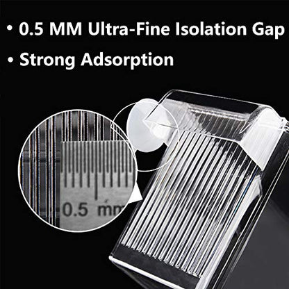 Fish Breeding Box, 3 Rooms HD Aquarium Breeder Box with Suction Cups Hatchery Acrylic Fish Incubator Isolation with Artificial Plant for Guppy Hatchery - size: 3 Rooms