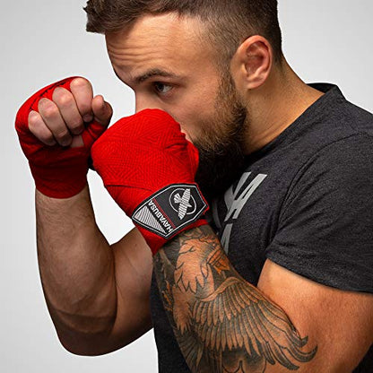 Hayabusa 4.0 Perfect Stretch Boxing Hand Wraps | Boxing Hand Wraps, Boxing Wraps, Muay Thai Hand Wraps, Wrist Wraps Boxing, Hand Wraps for Boxing Gloves, 180 Inch Hand Wraps - color: Red Maze, size: 180"