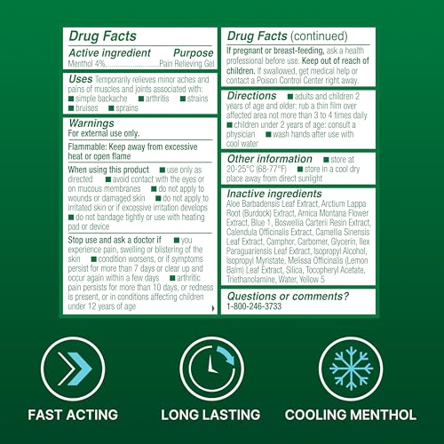 Biofreeze Roll-On Pain-Relieving Gel 3 FL OZ, Green Topical Pain Reliever for Muscles and Joints from Arthritis, Backache, Strains, Bruises, & Sprains (Package May Vary) (Pack of 2) - size: 3 Ounce (Pack of 2), style: Green