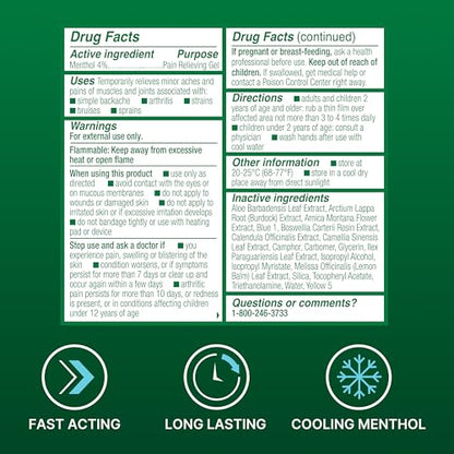 Biofreeze Roll-On Pain-Relieving Gel 3 FL OZ, Green Topical Pain Reliever for Muscles and Joints from Arthritis, Backache, Strains, Bruises, & Sprains (Package May Vary) (Pack of 2) - size: 3 Ounce (Pack of 2), style: Green