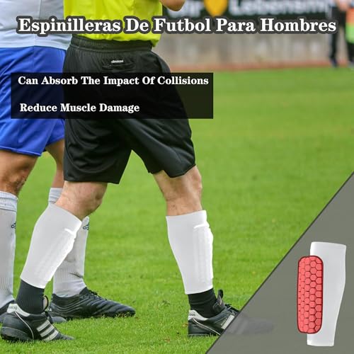 Soccer Shin Guards Pads for Youth Adult - color: White, size: X-Small