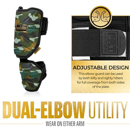 Franklin Sports PRT Baseball + Softball Elbow Guard - color: Camo/Gold, size: Youth
