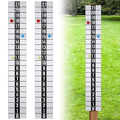 Kathfly 2 Pcs Cornhole Scoreboard with 6 Magnets, Magnetic Keeper