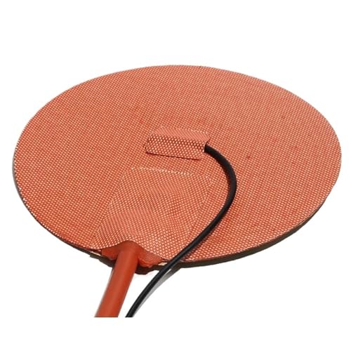 220V Round Silicone Heating Pad Plate 220W 250W 380W with Digital Display Thermostat Temperature Control for Fish Tank - size: 110V_220W