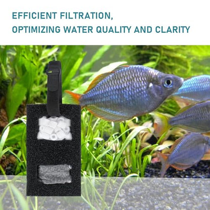 A1376 Aquarium Filter Media Kit for Fluval Spec Betta Evo Flex Series Aquarium Filters Foam Replacement Set Suitable Compatible with Most Standard Aquariums