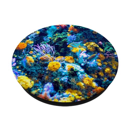 Colorful Aquarium - Ocean Reef Fish PopSockets Adhesive PopGrip