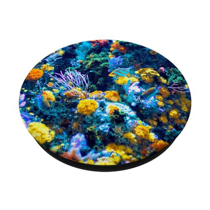 Colorful Aquarium - Ocean Reef Fish PopSockets Adhesive PopGrip