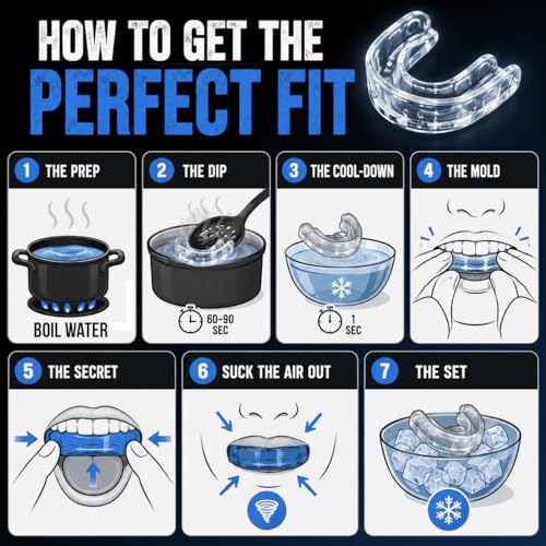 Amber Fight Gear Boil and Bite Sports Mouth Guard Black, Pack of 1 - color: Black, size: Pack of 1
