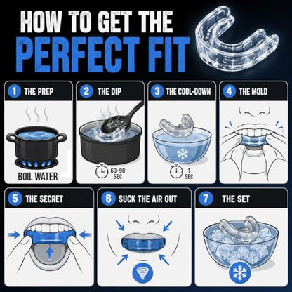 Amber Fight Gear Boil and Bite Sports Mouth Guard Black, Pack of 1 - color: Black, size: Pack of 1