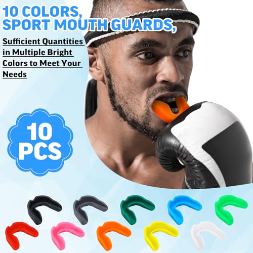 Frienda 10 Pcs Sports Mouth Guards, Teeth Armor for Boxing, Football