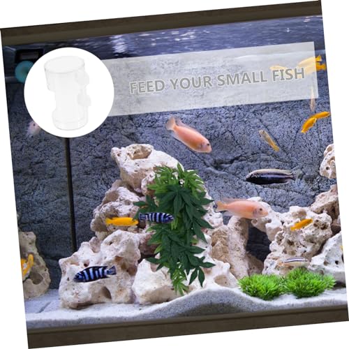 Fish Feeding Floating Circle Reusable Aquarium Feeder for Convenient Fish Tank Feeding Clear Design Adds Visual Appeal to Aquatic Environments