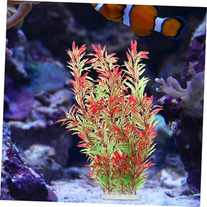 1pc Artificial Aquatic Plant Lifelike Landscape Decor for Fish Tank Willow Style Safe for Fish Easy to Clean Enhances Aquarium Vitality