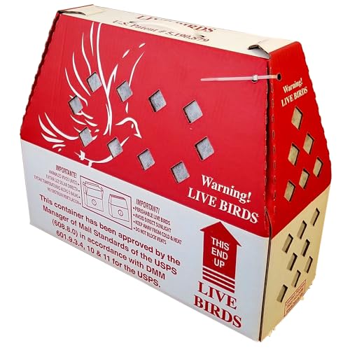 Lite Shipper Live Bird Shipping Boxes with Dividers (5 Boxes w/Dividers) - size: 5 Boxes w/ Dividers