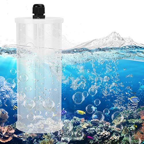 Dosing Container, 0.8L Acrylic Titration Bucket with Scale Transparent Tube and Ca Mg KH Labels for Aquarium Additives and Dosing Pump Systems