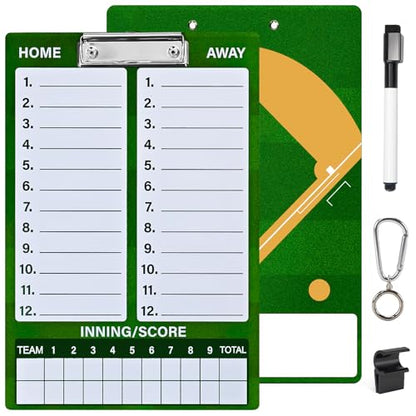 Baseball Lineup Board, Double-Sided Magnetic Coaching Clipboard - style: BaseballBoard-Small