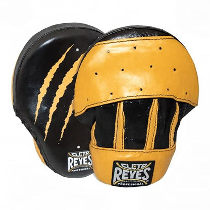 CLETO REYES Boxing Punching Mitts, Focus Sparring Striking Training Punch Pads, MMA, Kickboxing, Muay Thai, Leather - style: Tiger