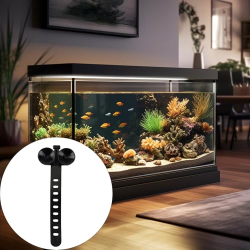 Aquarium Suction Cup Cable Tie with Strong Adhesion for Firm Attachment of Wire Organization in FishTanks 10PCS Fishtank Cable Tie for Wire Fixation - color: White
