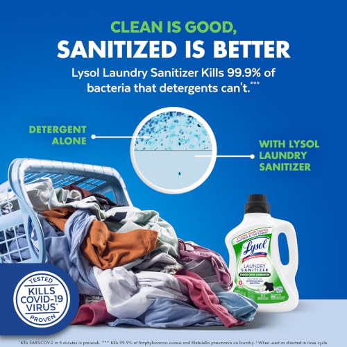 Lysol Laundry Sanitizer, Detergent Additive, Tough Odor Eliminator, 90oz