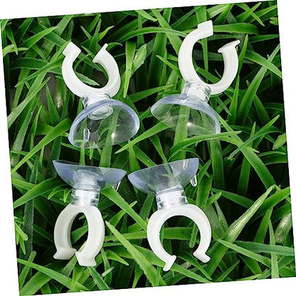 Sosoport 10pcs Transparent Fish Tank Strong Clamp Bracket for Aquariums Fixing Clips for Smooth Easy to Install and Remove