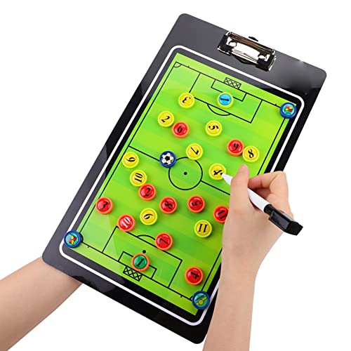 Dilwe Soccer Magnetic Board,Football Coaching Board for Competition Training Teaching Coaching