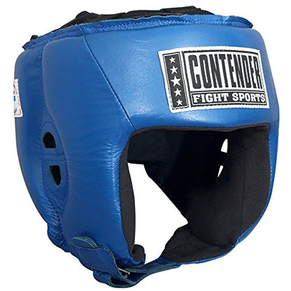 Contender Fight Sports Competition Boxing Headgear without Cheeks - color: Black, size: Medium