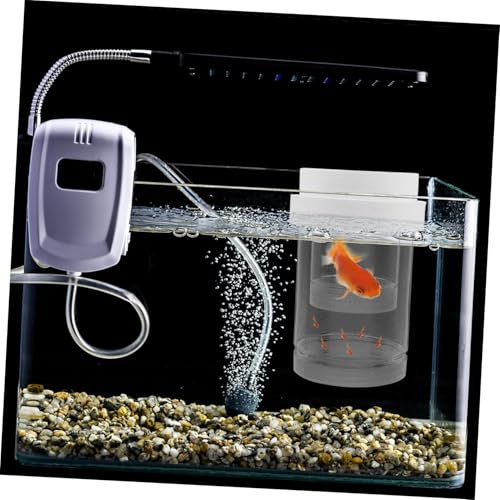 BESPORTBLE 1 Set Floating Fish Breeding Box Aquarium Isolation Incubator for Fry Clownfish Guppy Betta and Shrimp Easy Clean Automatic Water Level Sturdy Design - size: 14.50X9.80X9.80CM
