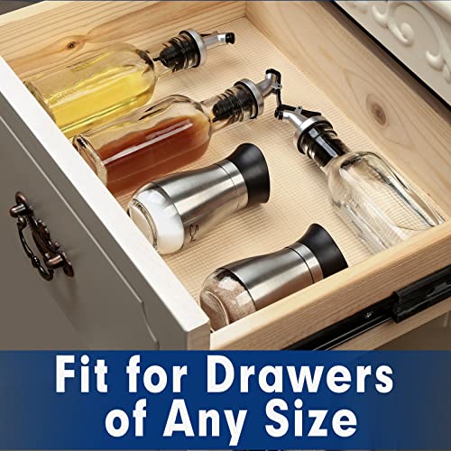 Shelf Liner, Drawer Liner, 20 Inches x 20 FT Cabinet Liner for Kitchen Cabinets Non-Adhesive Shelf Liners, Waterproof Shelf Paper with Non-Slip, Durable Liners, Clear - color: Clear, size: 20"W x 240"L