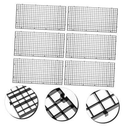 DECHOUS 6Pcs Fish Tank Divider Grid Plate Aquarium Bottom Resistant Easy to Install for Aquascaping and Betta Fish Tanks