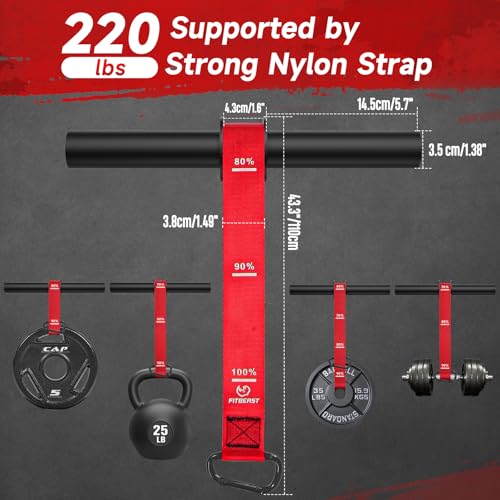 FitBeast Wrist Roller Forearm Exerciser and Forearm Strengthener - color: Red