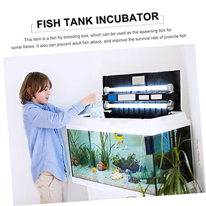 Garneck 2pcs Fish Breeder Net for Aquariums Separation Net Hatching Incubator Cups Easy to Install Fish Box for Fry and Shrimp Breeding