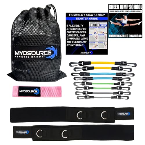 Cheer Kinetic Bands – Leg Strengthening Resistance Bands for Cheerleaders - style: Blush Level 1