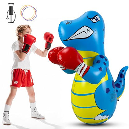 Punching Bag for Kids with Pump, 47 Inch Kids Punching Bags 3-8