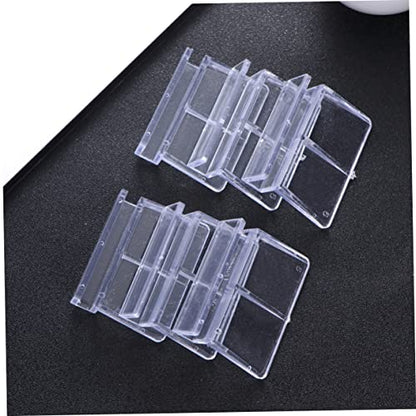 BESPORTBLE 3sets 6mm Fish Tank Acrylic Clips Aquarium Lid Support Holders Durable Glass Cover Clips for Fish Aquarium Tank 6pcs*3