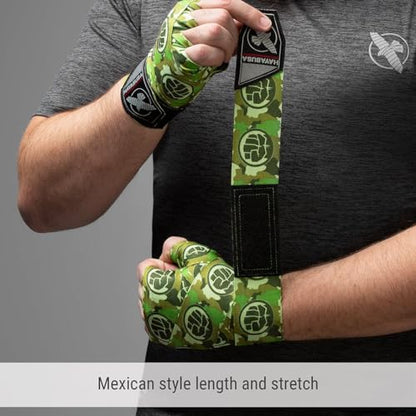 Hayabusa Marvel Hero Elite Mexican Style Boxing Hand Wraps for Men & Women - color: Hulk
