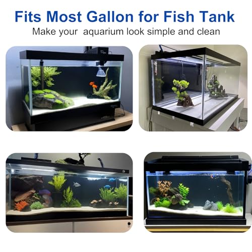 ELEBOX Aquarium Background Blue Black Fish Tank Background Wallpaper Double-Sided Aquarium Backing Paper, Aquarium Decorations for 10 Gallon 20 Gallon Aquarium 15.7" x 32.3" - size: 15.7" H x 32.3" L
