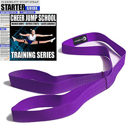 Cheer Kinetic Bands – Leg Strengthening Resistance Bands for Cheerleaders - style: Purple Level 1