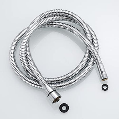 Kitchen 118-Inch or 300CM Pull Down Sink Faucet Replacement Pull Out Spray Head Hose Stainless Steel (Electroplating, 3 meters)