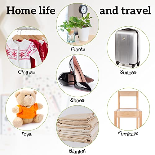 16 Pcs Extra Large Plastic Storage Bags Clear Giant Furniture Suitcase Covers for Moving Jumbo Plastic Moving Bags for Clothes Furniture Luggage Comforter Chair Bike Blanket, 4 Sizes
