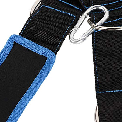 Sled Harness Tire Pulling Harness, Sled Shoulder Harness Adjustable Fitness Workout Speed Training Trainer Belt with Pull Strap for Pulling Speed Training, | Fitness Drag Belt, Nylon Webbing, Shoulder Strap with Tow Line, for Tire Pulling and Sprint Drill