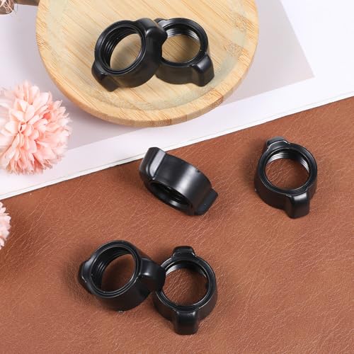 6 Pcs Car Phone Mount Replacement Parts, Tightening Nut for Replacement Car Mount Screw Black Mobile Phone Repair Mounting Bracket for 17mm Ball Joint Fixed Adapter Ring