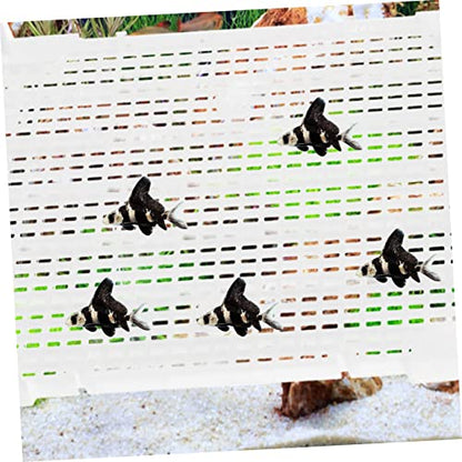 4pcs Aquarium Divider Cups Isolation Board for Fish Tank Cuttable to Fit for Breeding Juvenile Fish and Creating Separate Compartments