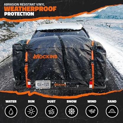 Mockins 60"x24"x6" Heavy Duty Trailer Hitch Cargo Carrier w/ 500 Lbs. Cap - size: Large: 60"x24"x6" (With Bag)