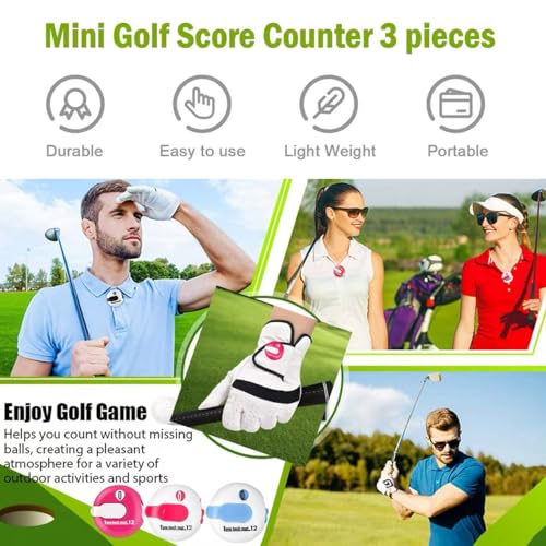 Golf Stroke Counter 1.2 Inch with Touch Reset
