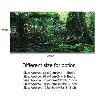 ZJchao 3D Removable Aquarium Background Kit for 24x12 Inch Tanks Scenic Design with Subtle Bubble Texture Easy Peel Off Adhesive