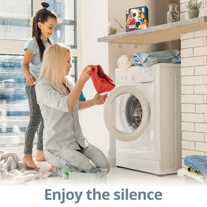 Silent Guys Anti Vibration Pads for Washing Machine - 8 Pack Washing Machine Anti Vibration Pads Vibration Isolation Pads Washing Machine Shock Absorber Washing Machine Leveling Feet