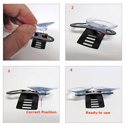 Ramtech 4-Pack Suction Cups Replacement Kit for Radar Laser Detector Windshield Mounts for Beltronics STi Magnesium Construction, STi Magnum 940 955 965 995 GX65 RX55 RX65 V6 V8 V10 V12, SCLD