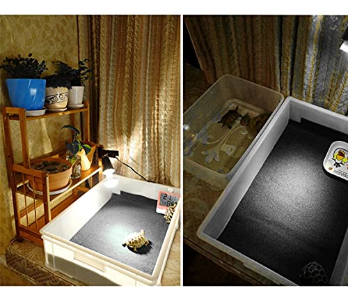 47" x 24" Large Reptile Carpet Terrarium Liner Bedding Reptile Substrate Mat Tank Accessories for Bearded Dragon Snake Lizard Tortoise Leopard Gecko (Grey) - color: Grey