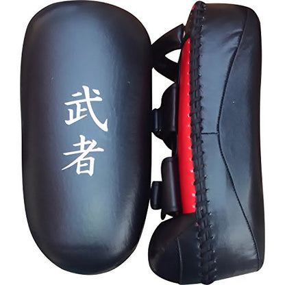 Muay Thai Pad Non-Kyokushin for Training, Curved Kickboxing Kicking Strike Shield, Coaching Kick Boxing, MMA, Martial Arts, Karate, Taekwondo, Punching, Foot, Knee, and Elbow Target