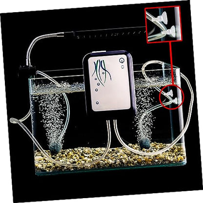 ULTECHNOVO 20pcs Oxygen Hose Cups for Fish Tank Transparent Aquarium Fixing Clips Efficient Water Hose Holder Compact Design Oxygen Supply