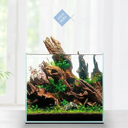 2 Gallon Clear Glass Cube Rimless Tank - Space Saving Aquarium - 7.87 x 7.87 x 7.87 inches
